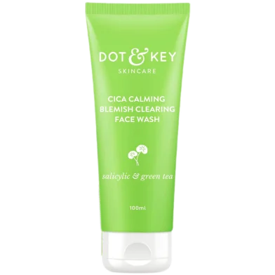 Dot and Key CICA Face Wash for Acne Prone Skin Acid Face Wash with Green Tea - 100 ml -335633616 - Rokomari product